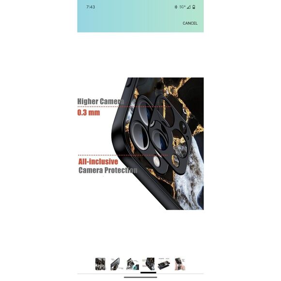 Marble Printed ShockProof Silicone Case For iPhone 15 Pro Max - Picture 4 of 8